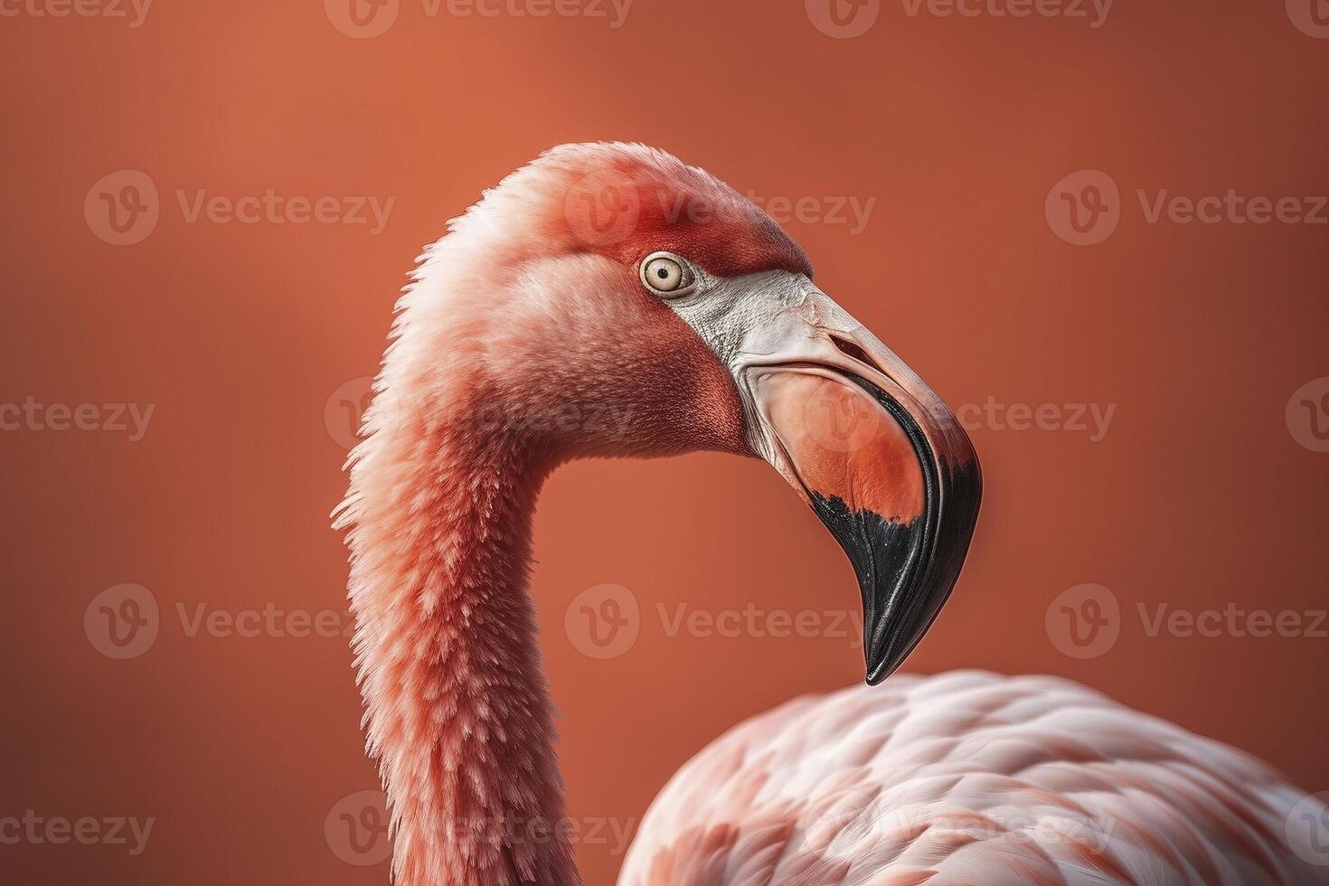 Rosa Flamingo, erstellt mit generativ ai foto