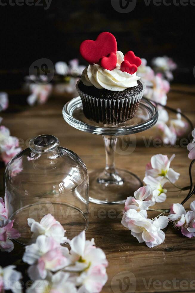 Liebe Konzept Cupcakes foto