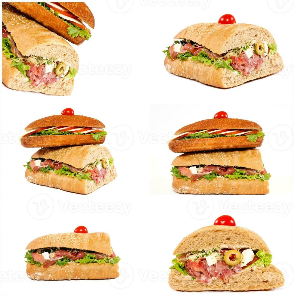 Schinken-Käse-Sandwich foto