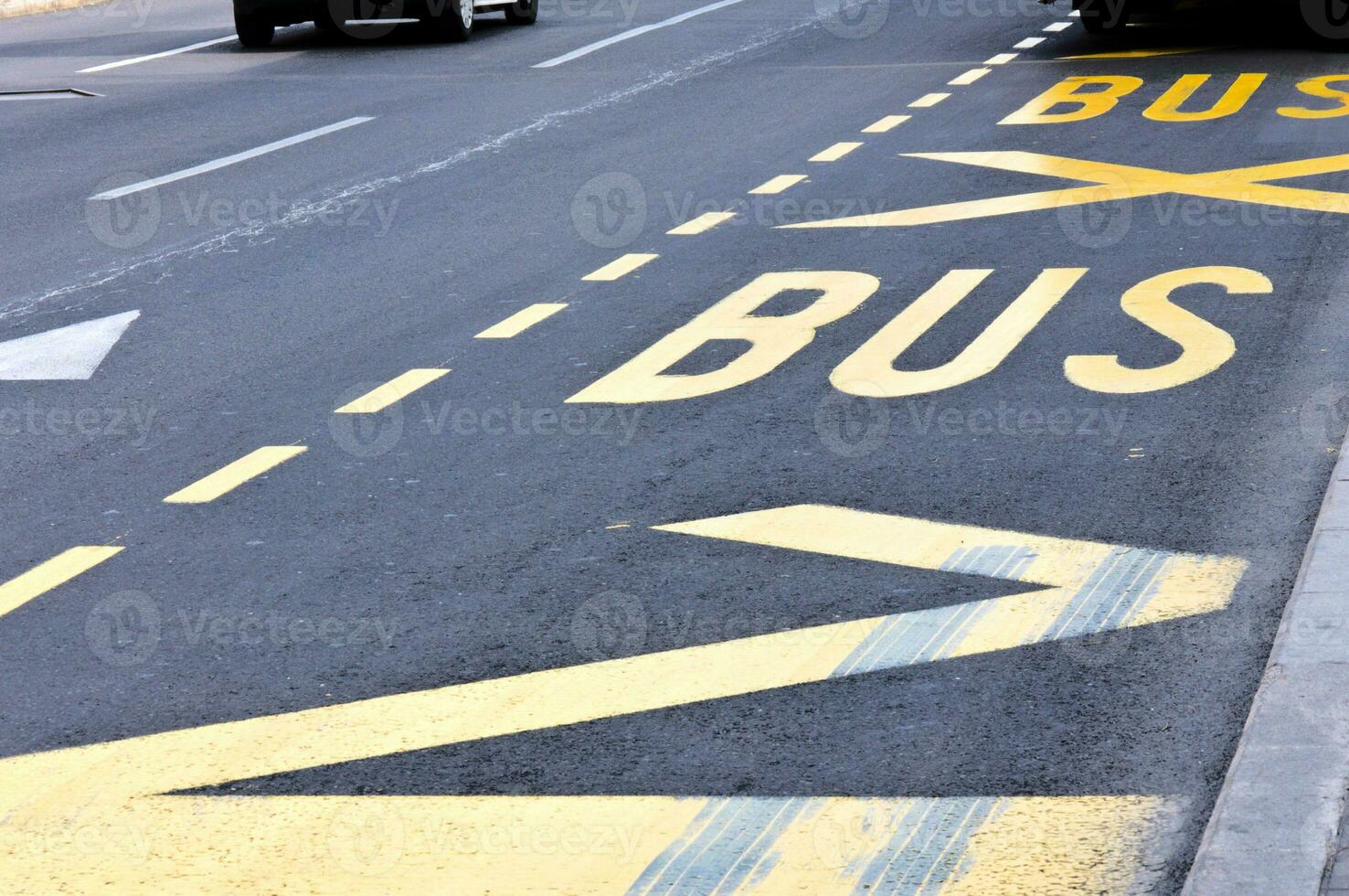 Stadt Bus Straße Zeichen foto