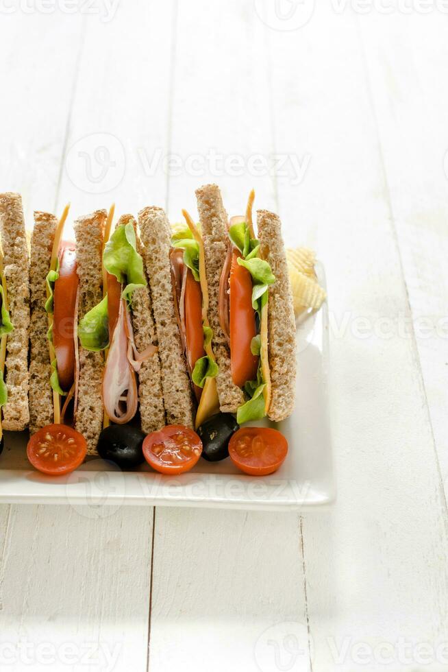 Verein Toast Sandwiches foto