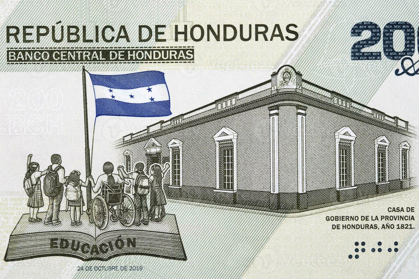 Regierung Haus von das Provinz von Honduras von Geld foto