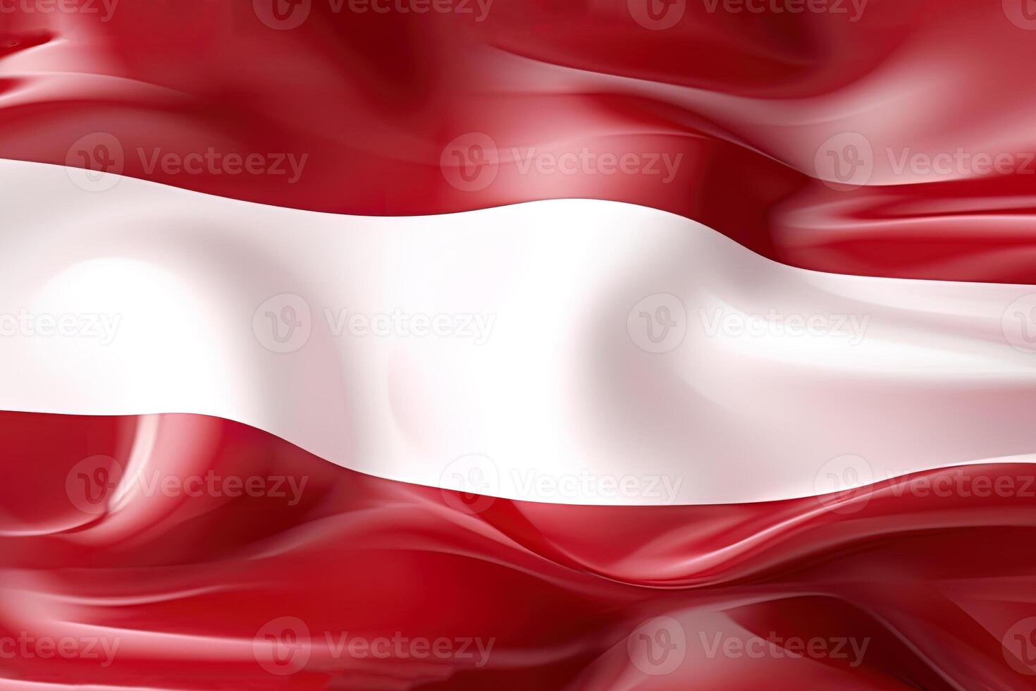 rot und Weiß Hintergrund, winken das National Flagge von Österreich, winkte ein höchst detailliert Nahansicht. ai generiert foto