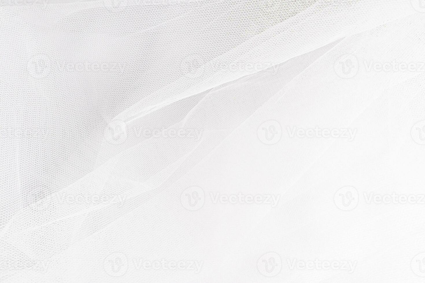 zart Textur von das Hintergrund. elegant Sanft Tüll Stoff. Braut- Hochzeit vereiteln Nahansicht zum Design, Text. foto