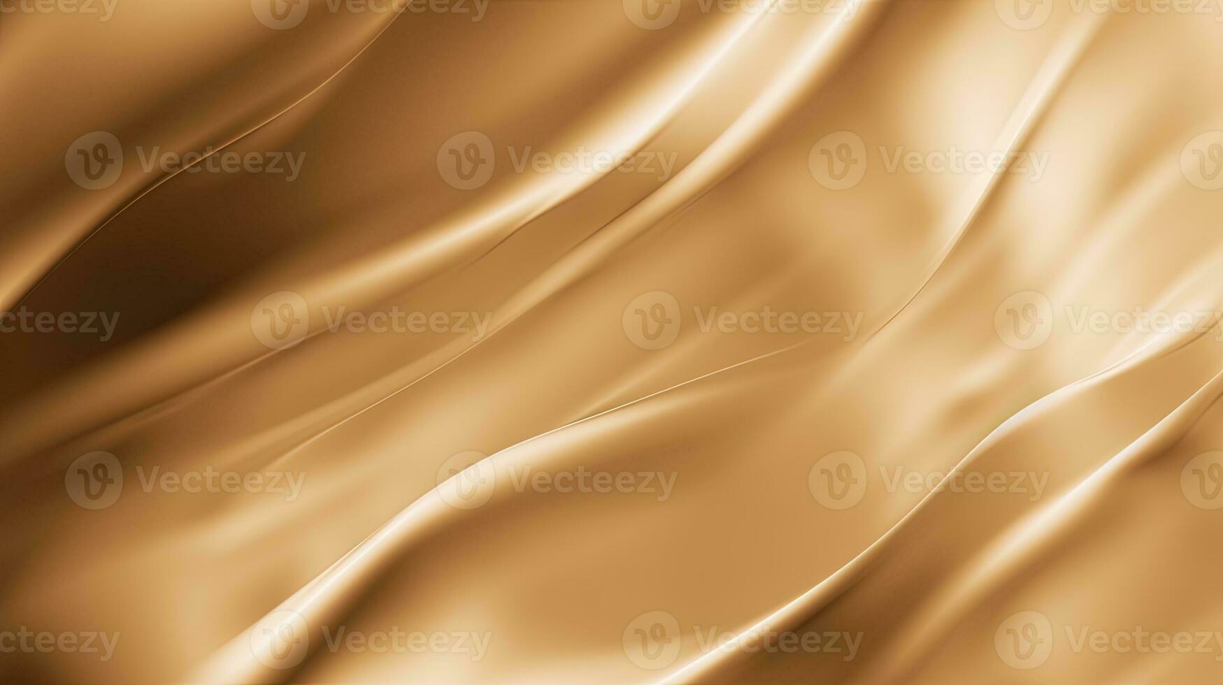 Gold Satin- Stoff Textur Hintergrund. Nahansicht von wellig golden Seide Stoff. 3d machen Illustration foto