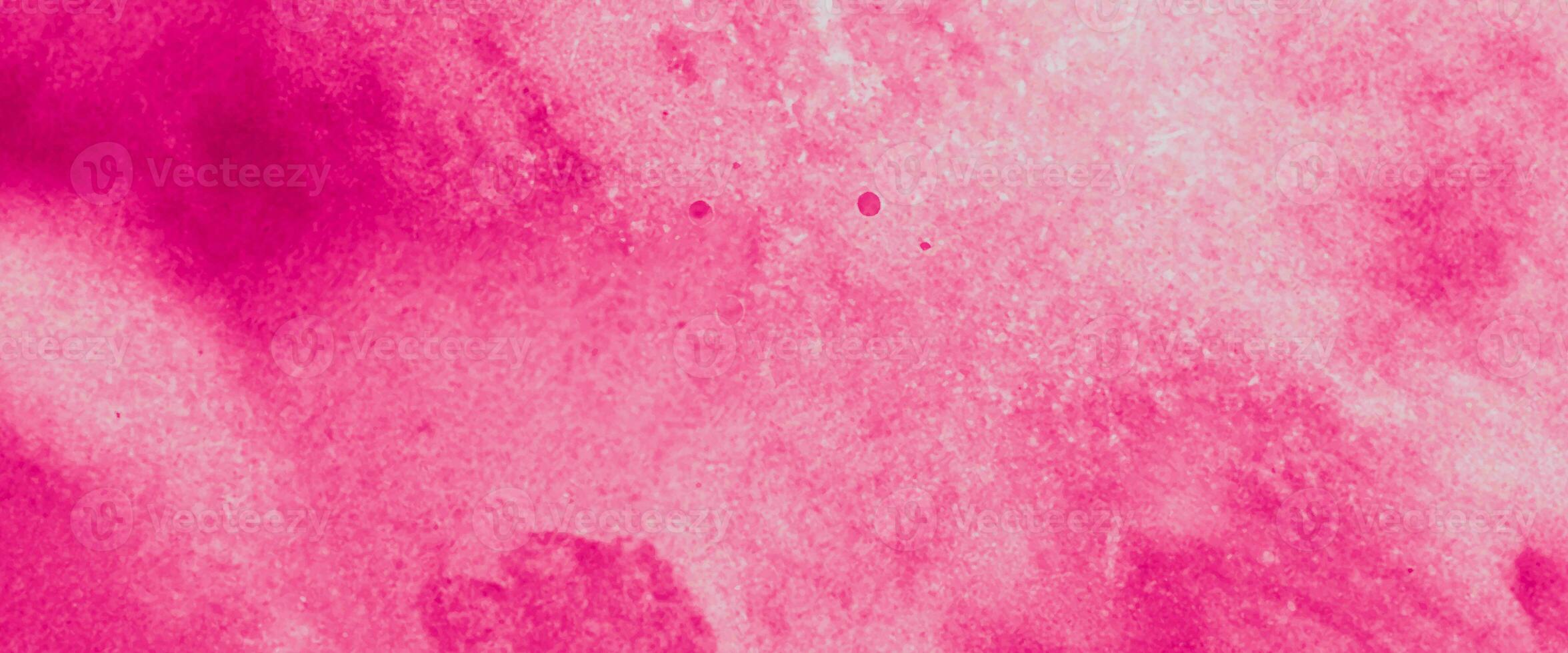 heiß Rosa Aquarell und Weiß Hintergrund. Rosa Hintergrund mit Aquarell. Licht Rosa Marmor Aquarell Hintergrund. Digital Zeichnung. foto