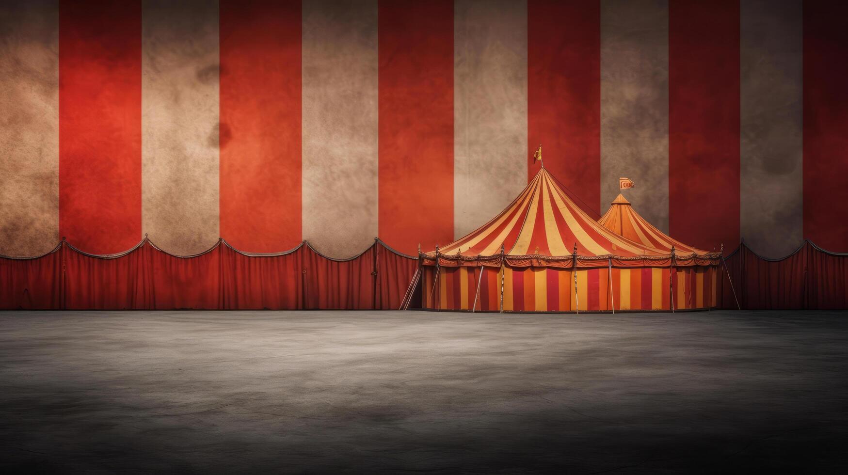 Zirkus Hintergrund. Illustration ai generativ foto