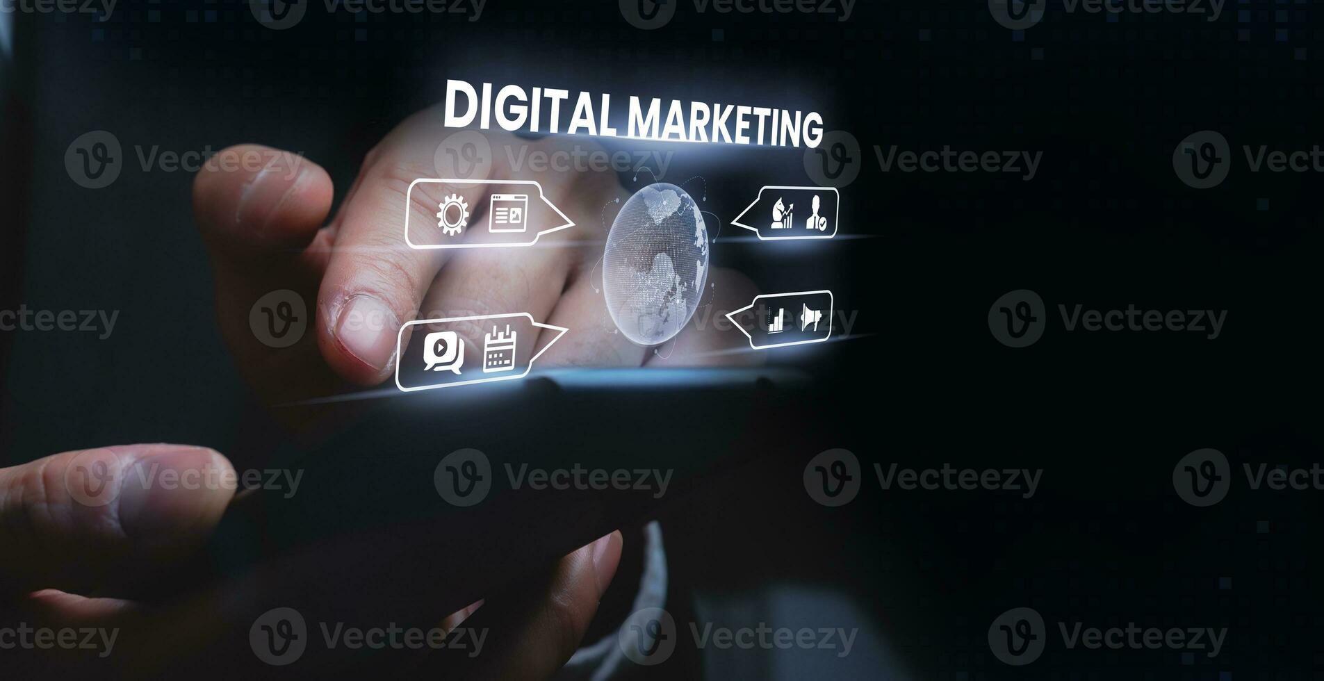 Digital Marketing, Internet Marketing und Digital Marketing Hintergrund foto