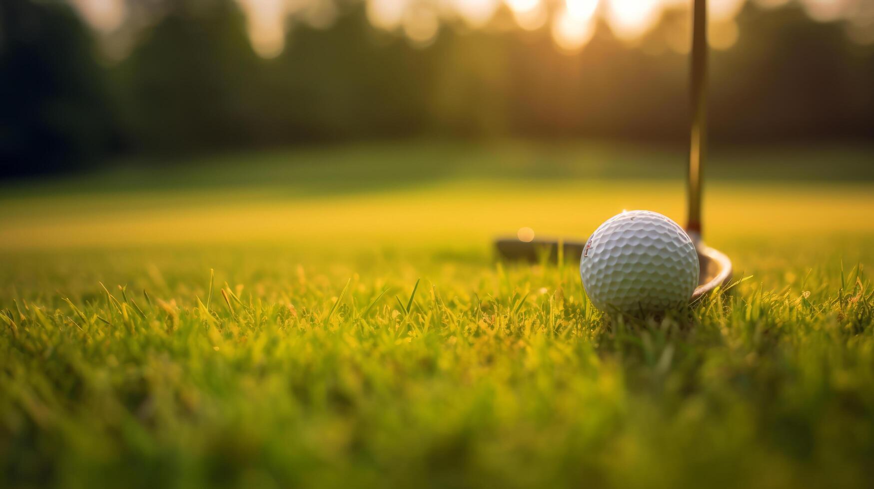 Golf Verein Hintergrund. Illustration ai generativ foto