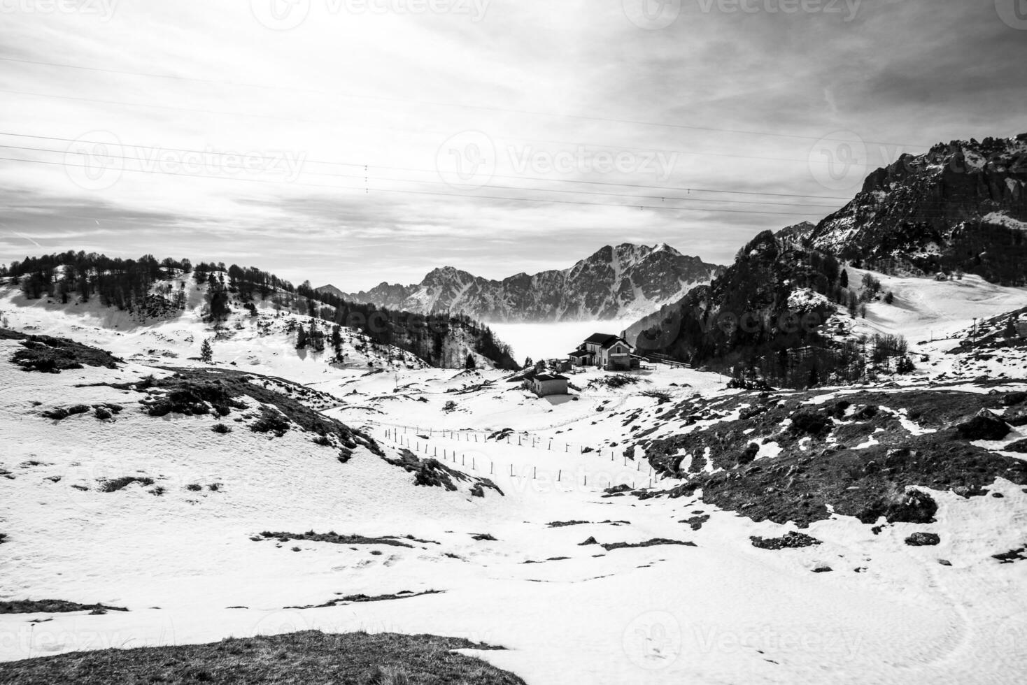 2023 02 18 Campogrosso schneebedeckt Landschaft 4 foto