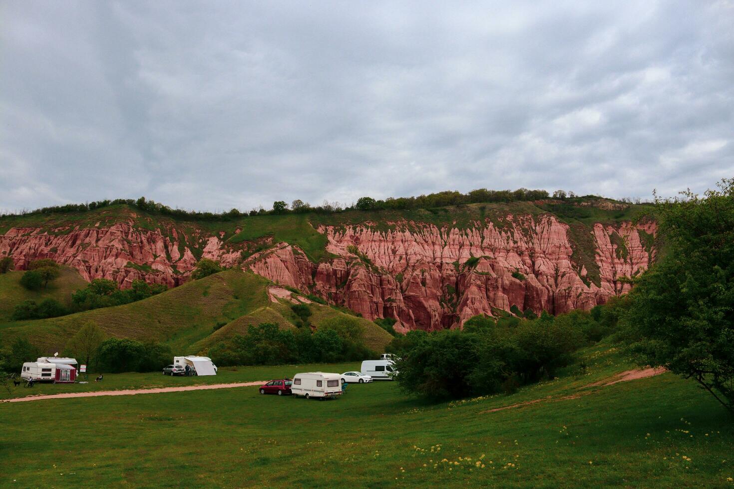 rot Schlucht im sebes alba gefangen von anders Winkel während ein regnerisch Tag foto