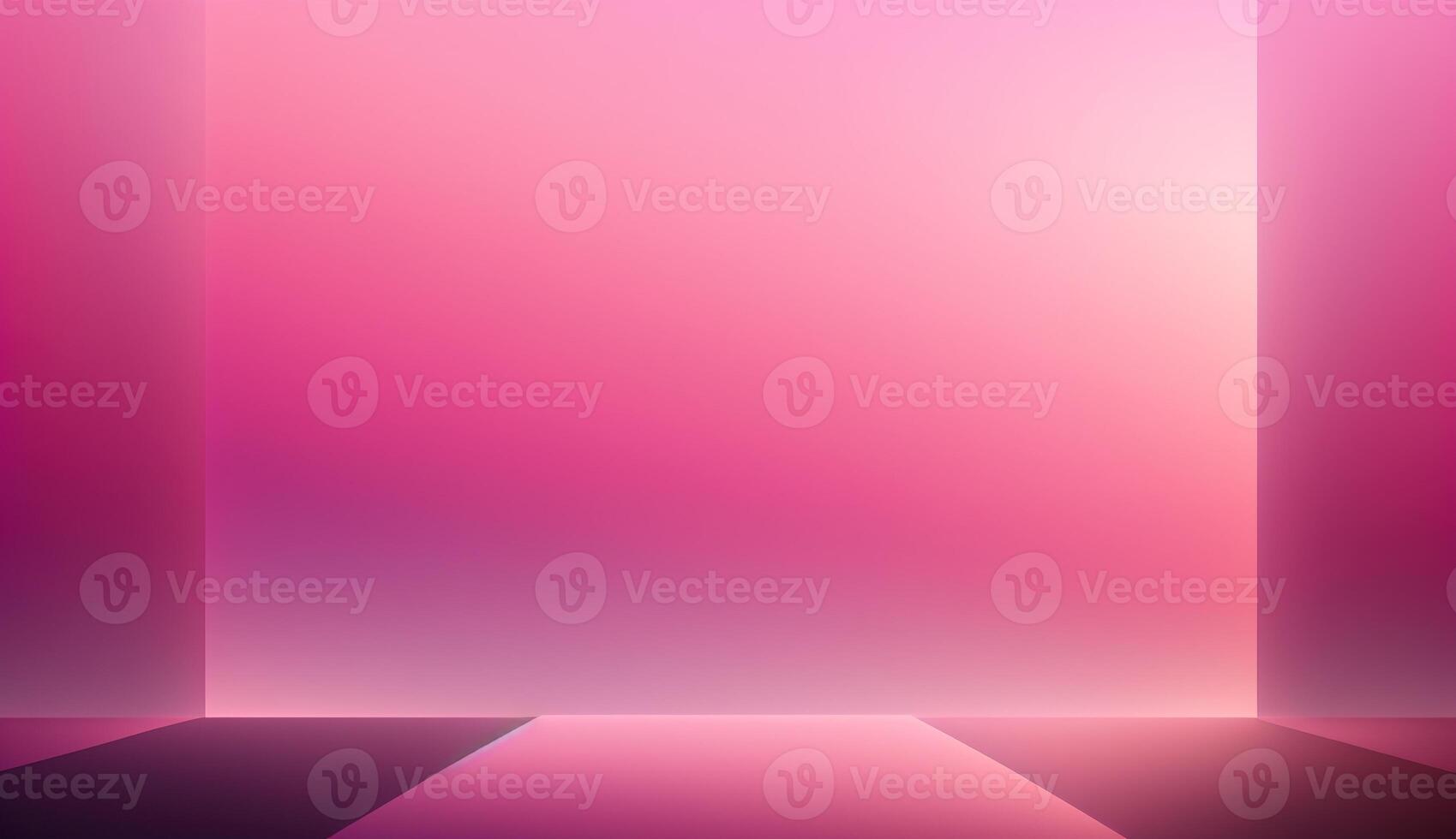 generativ ai, schön Gradient Szene Landschaft mit Licht Rosa Farbe, horizontal Hintergrund. abstrakt Hintergrund mit Wolken und Horizont foto