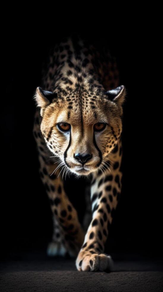 wild Leopard Tier. Illustration ai generativ foto