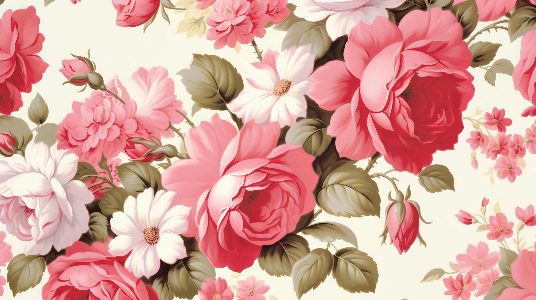 Rose Blume Hintergrund. Illustration ai generativ foto