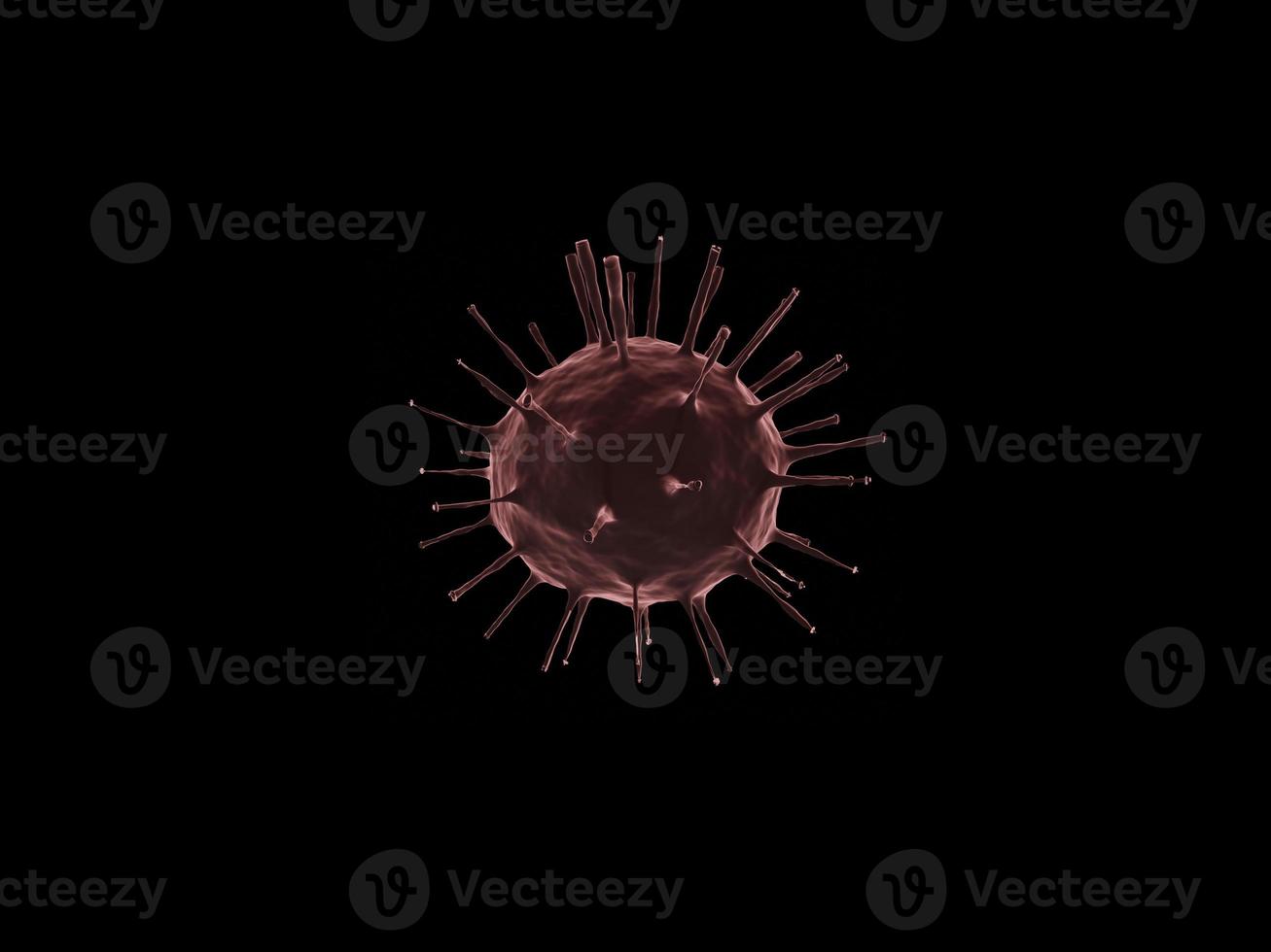 Virus 3d Illustration foto