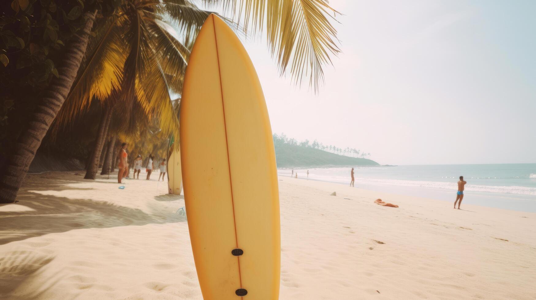 Surfen Tafel Hintergrund. Illustration ai generativ foto