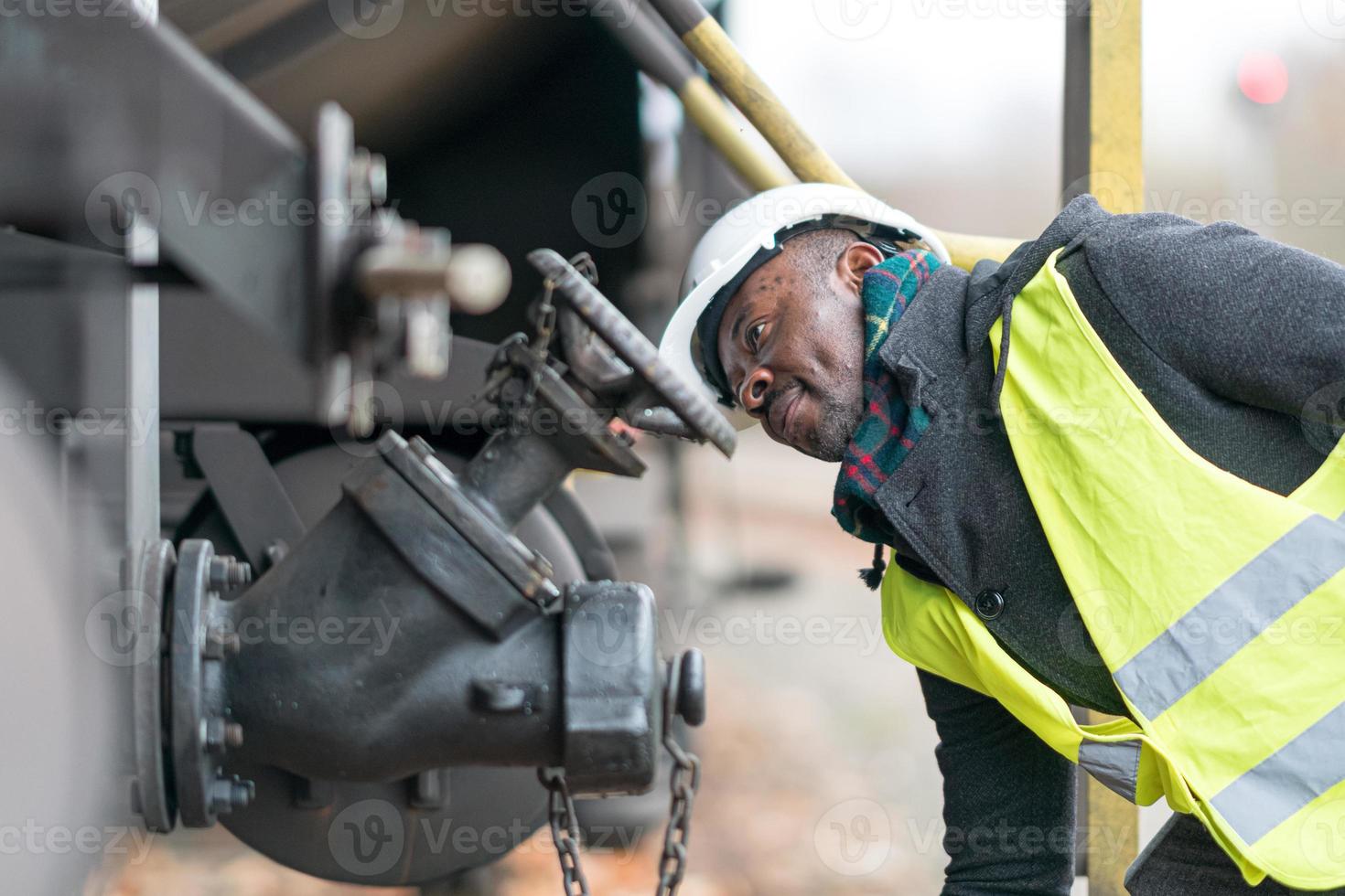 Techniker für Eisenbahnwartungstechnik foto