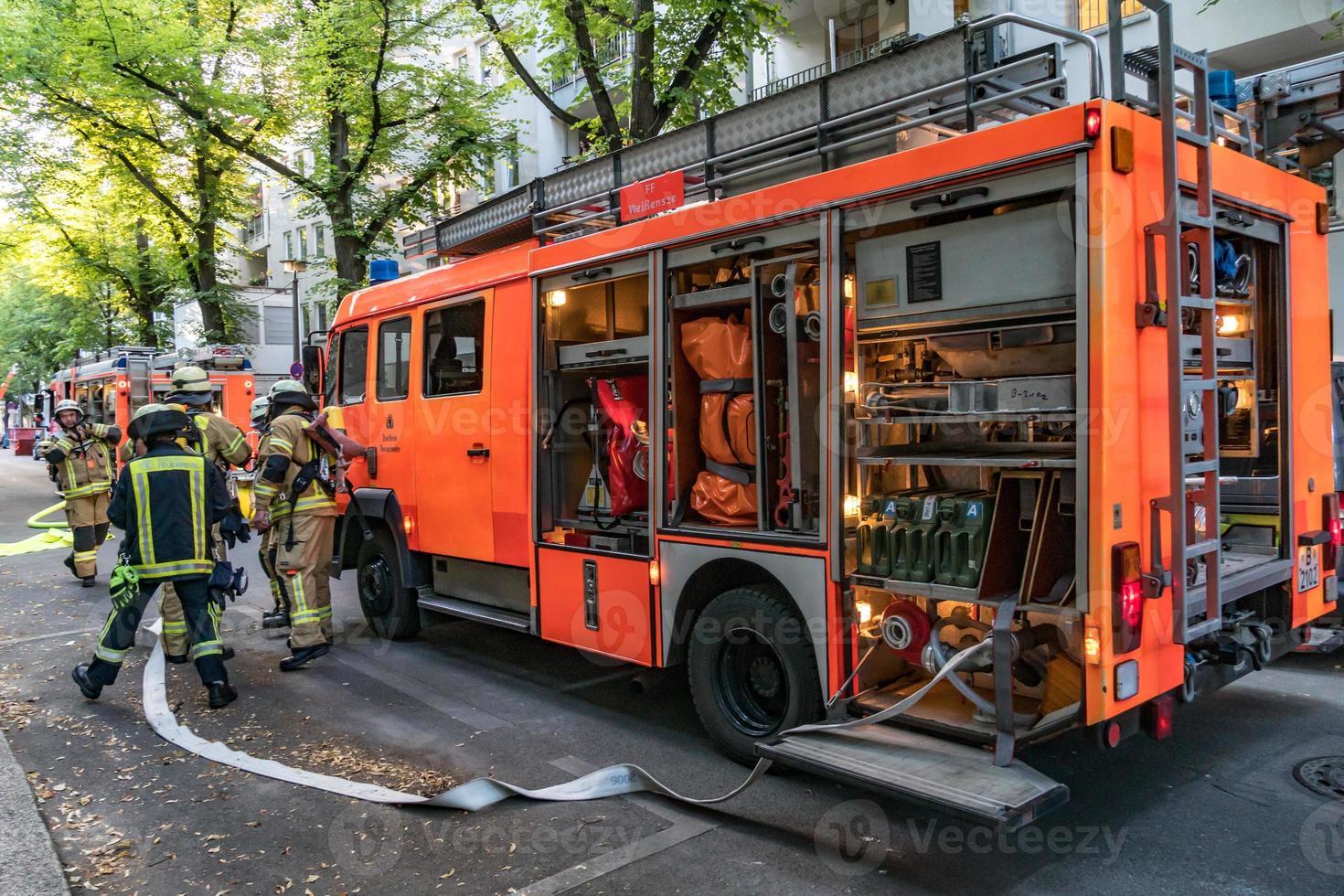 berliner feuerwehr Feuerwehrleute foto