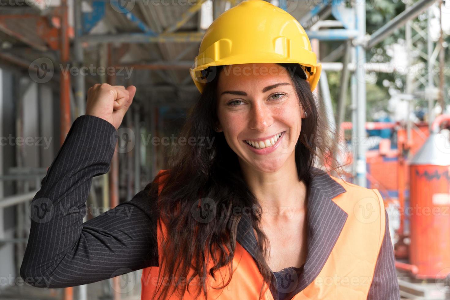 Hurra auf der Baustelle foto