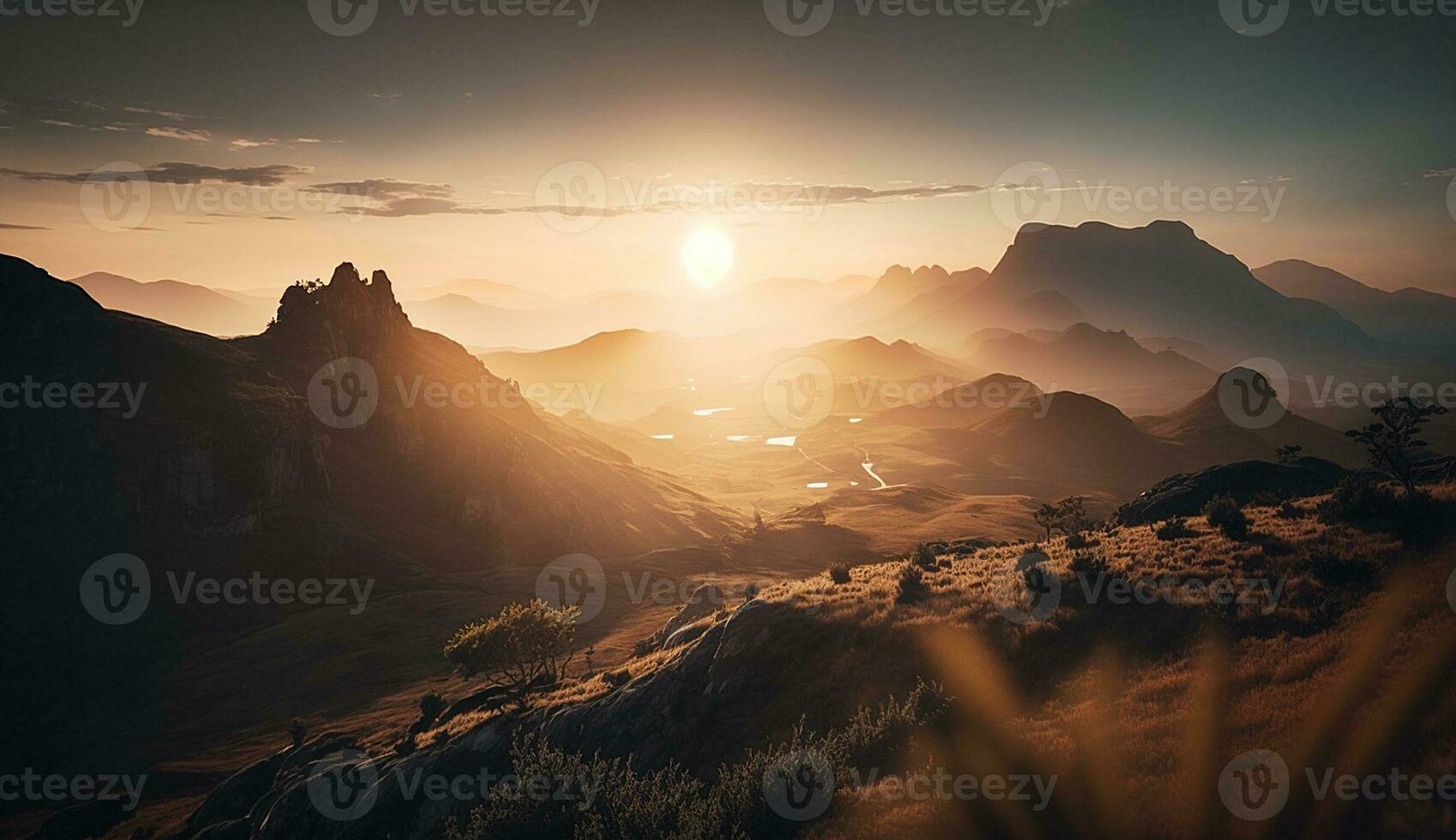 schön Sonnenuntergang Landschaft Welt Umgebung Tag foto