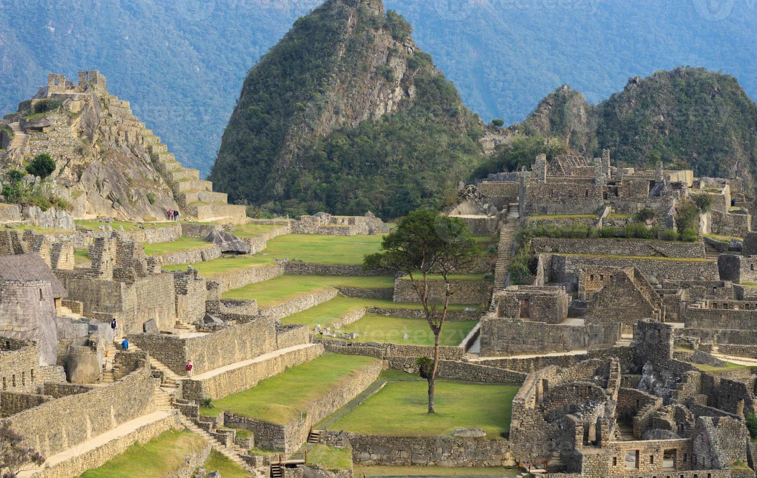 Inka heilige Stadt von Machu Picchu Peru foto