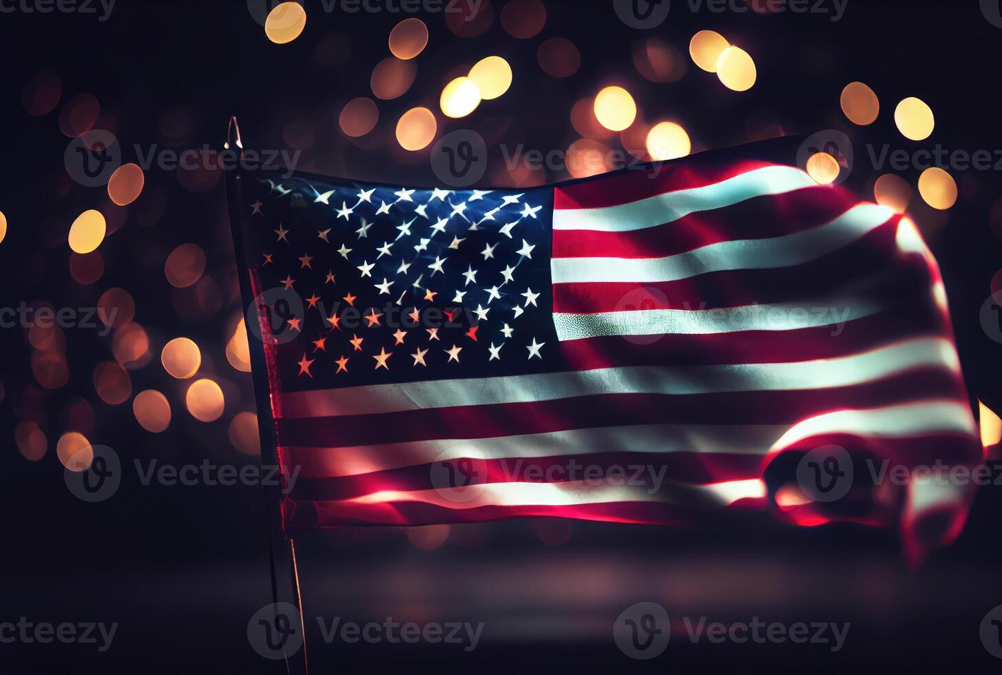 Russland Flagge mit bunt glänzend Bokeh Licht Hintergrund. Nation Flagge im  das dunkel mit Erleuchtung Licht. National Tag Konzept. generativ ai  23886094 Stock-Photo bei Vecteezy