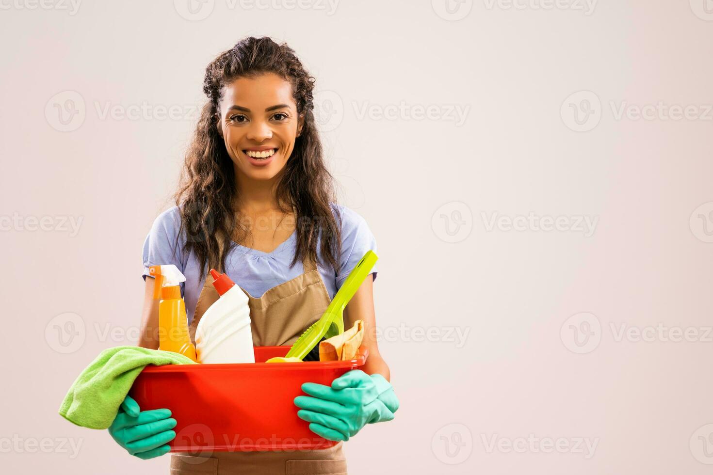 Porträt von ein Fachmann Maid foto