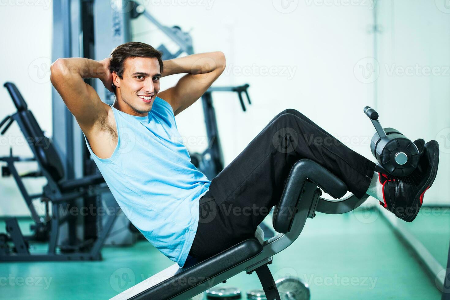 beim das Fitnessstudio foto