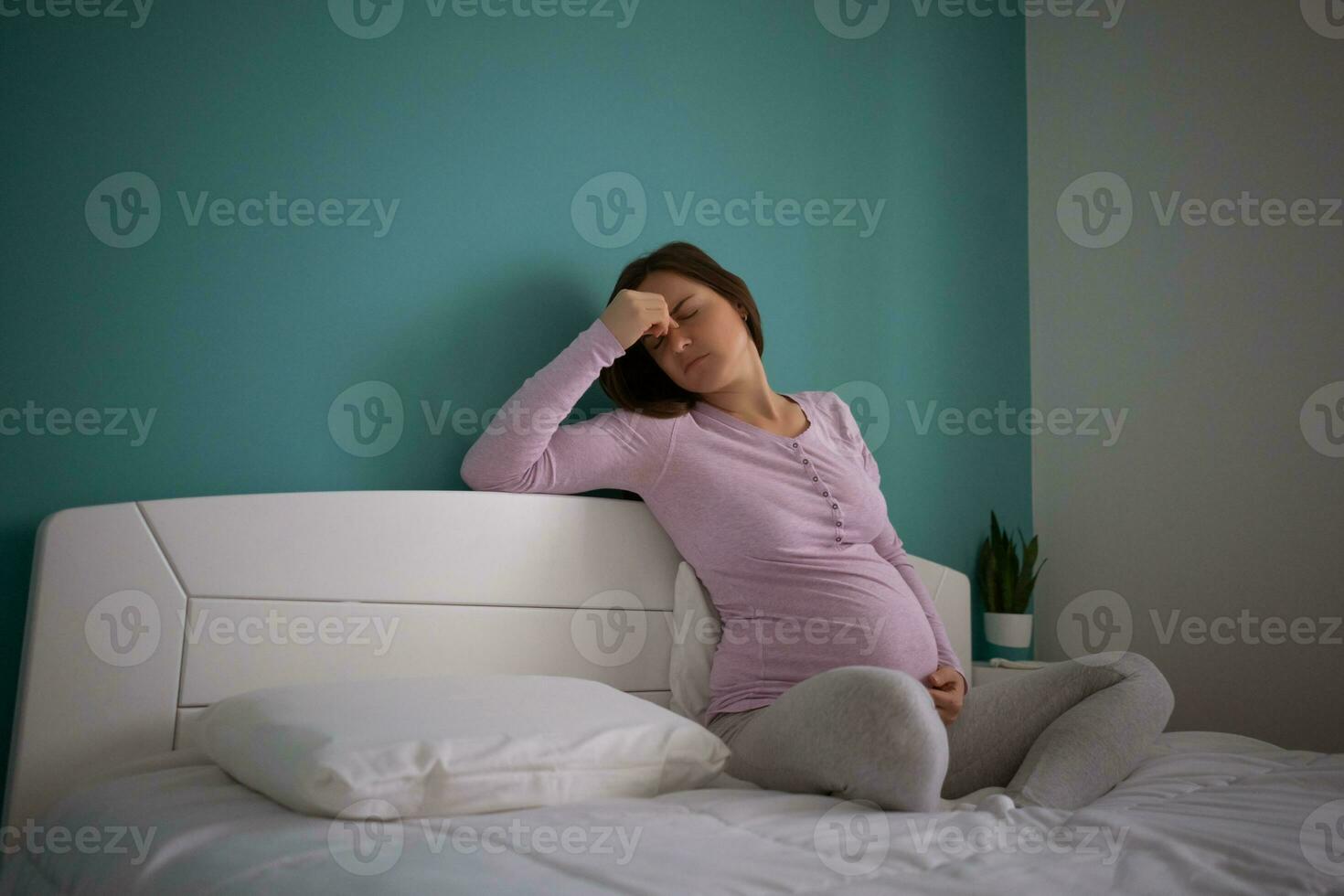 ein schwanger Frau foto