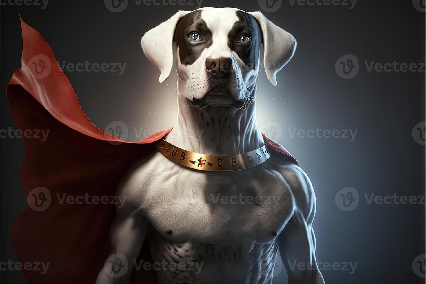 Hund Super Held super Hund Illustration generativ ai foto