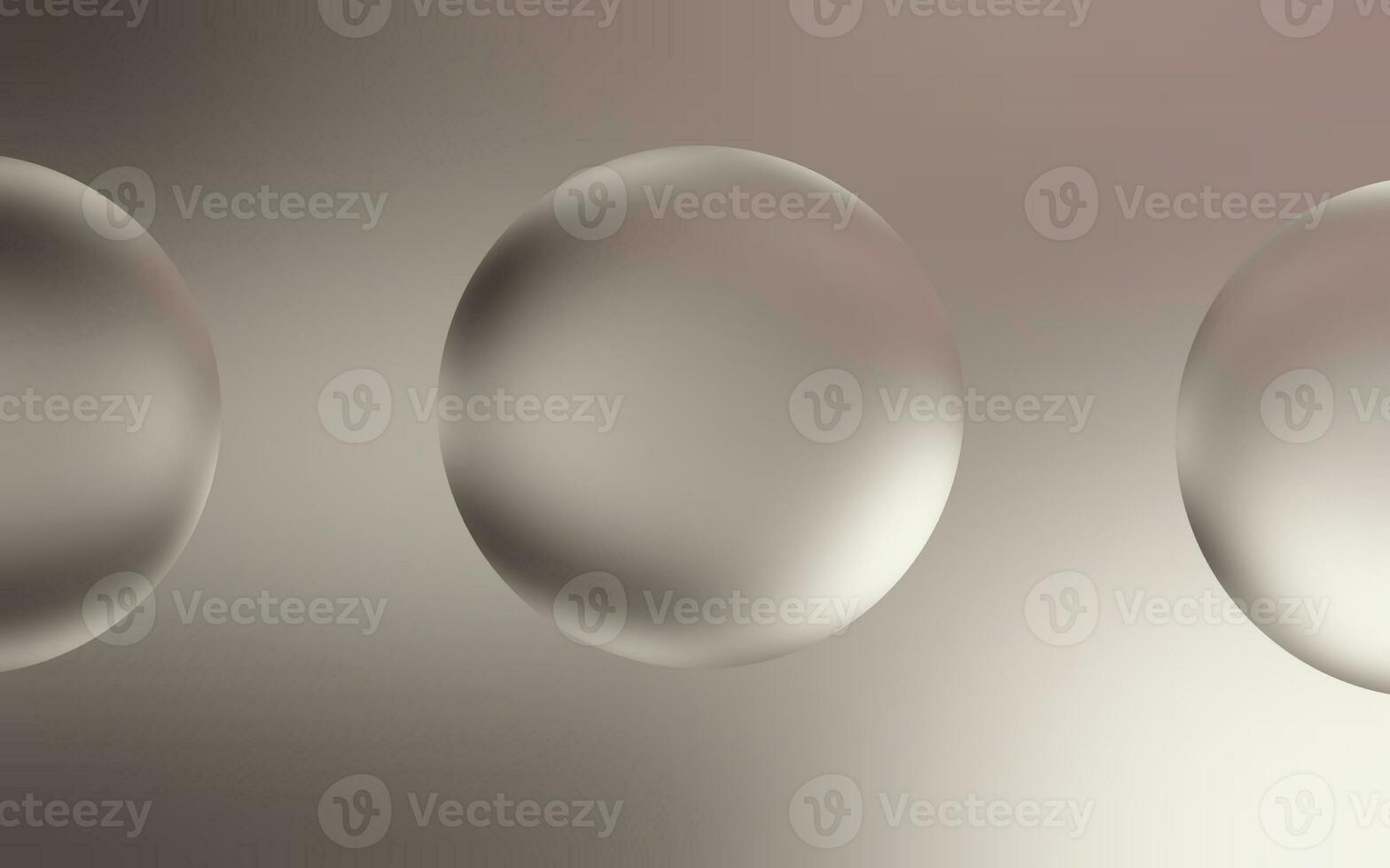 elegant Silber Wasser Blase Hintergrund. transparent Blase Tropfen auf glatt Silber Gradient Hintergrund. glatt Silber Wasser Blasen. foto