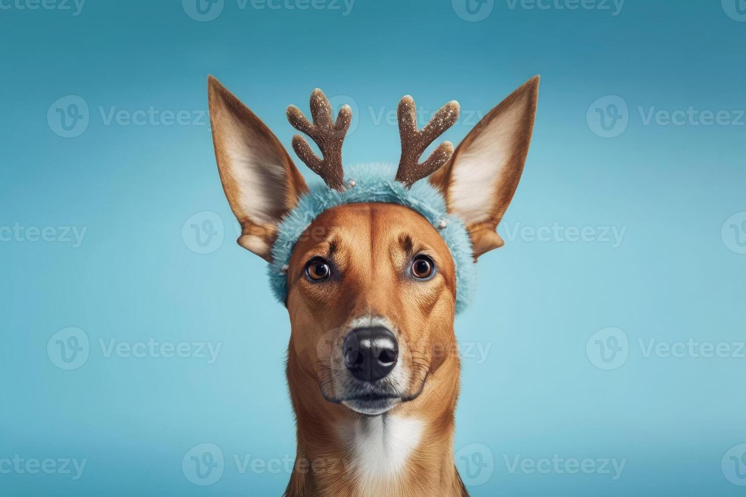 Weihnachten Hund. generativ ai foto