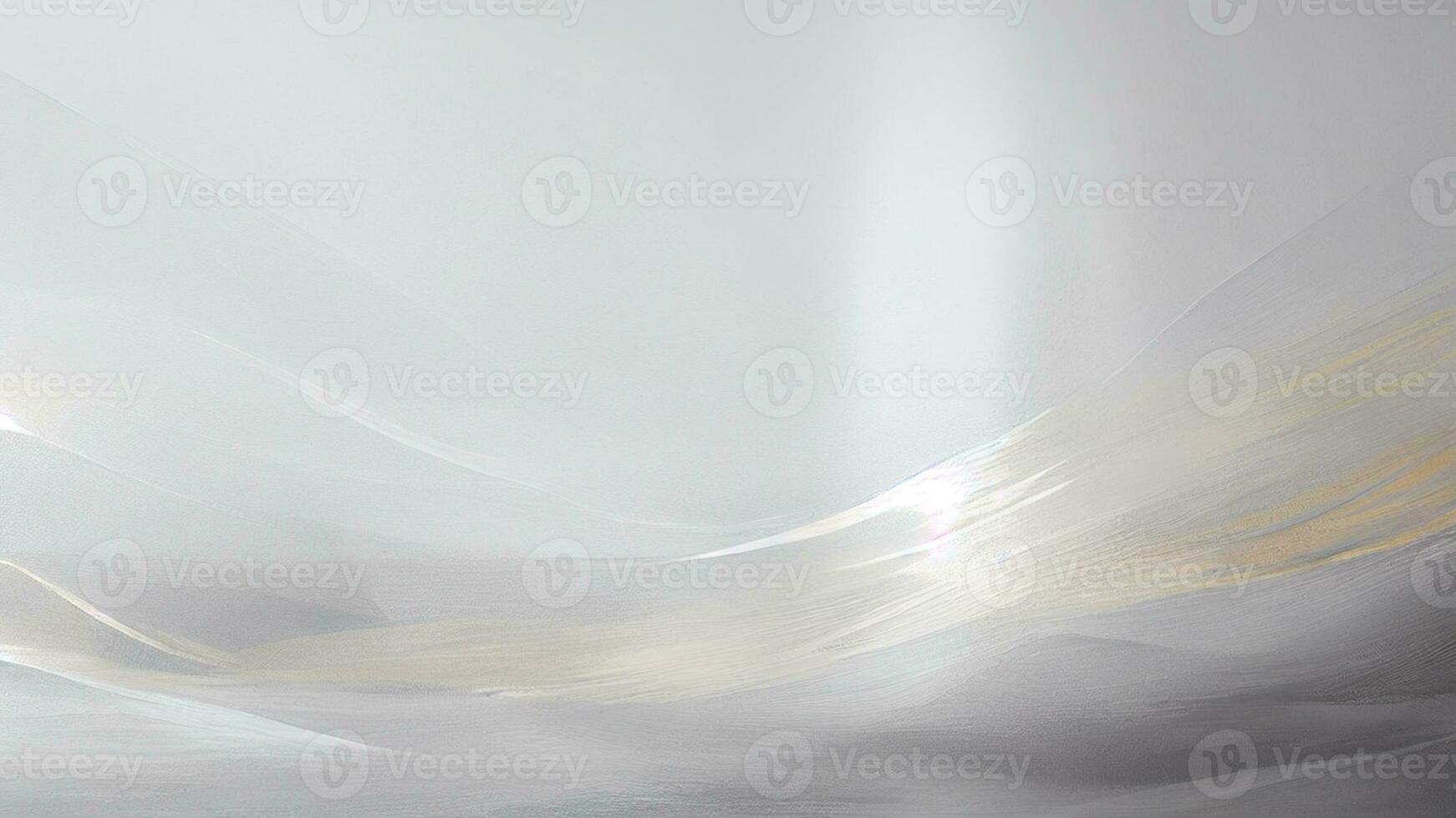 abstrakt elegant glänzend grau Hintergrund mit golden Bürste Welle. foto