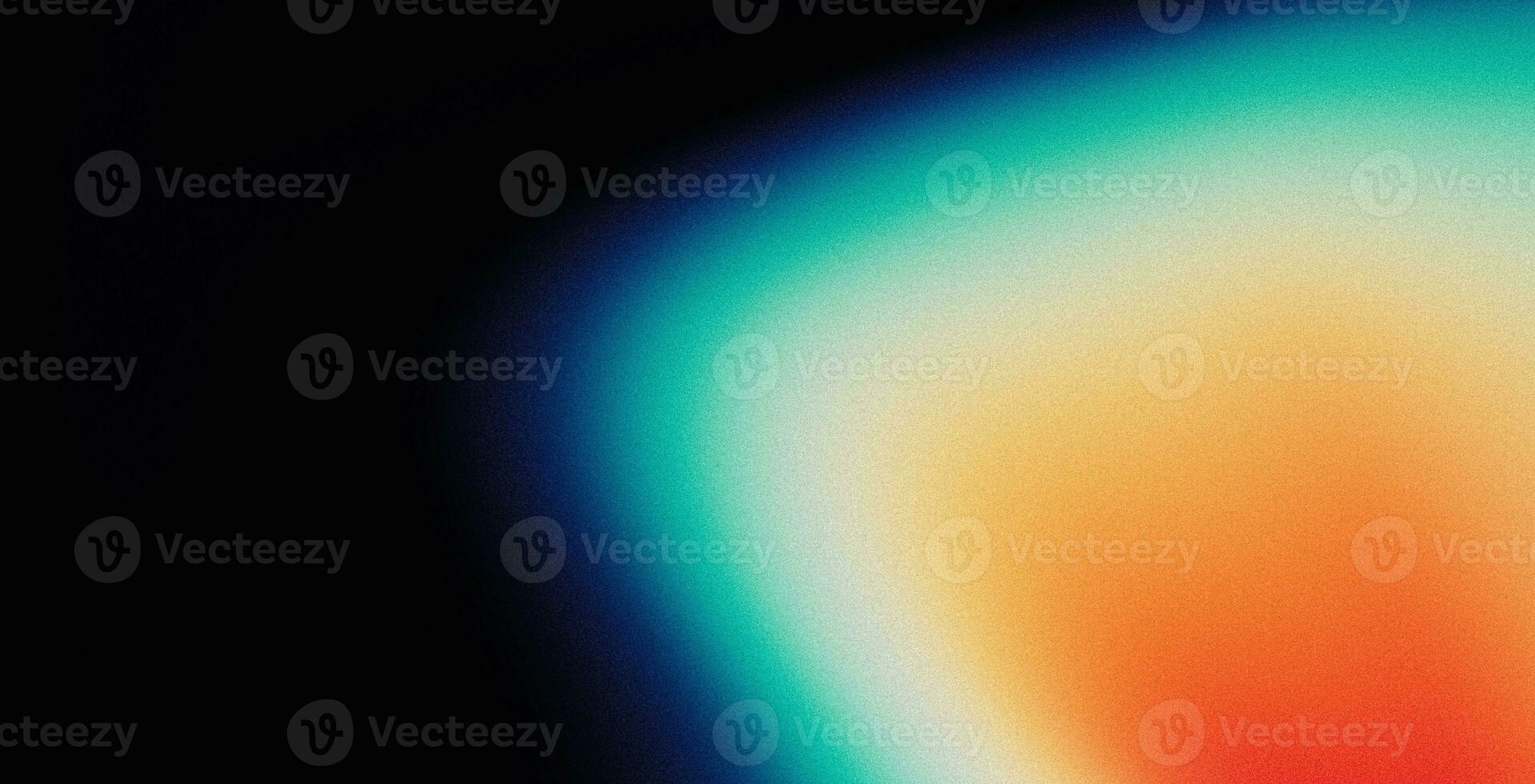beschwingt retro psychedelisch Hintergrund körnig Textur Gradient Orange Blau Weiß abstrakt Musik- Startseite Banner Design foto