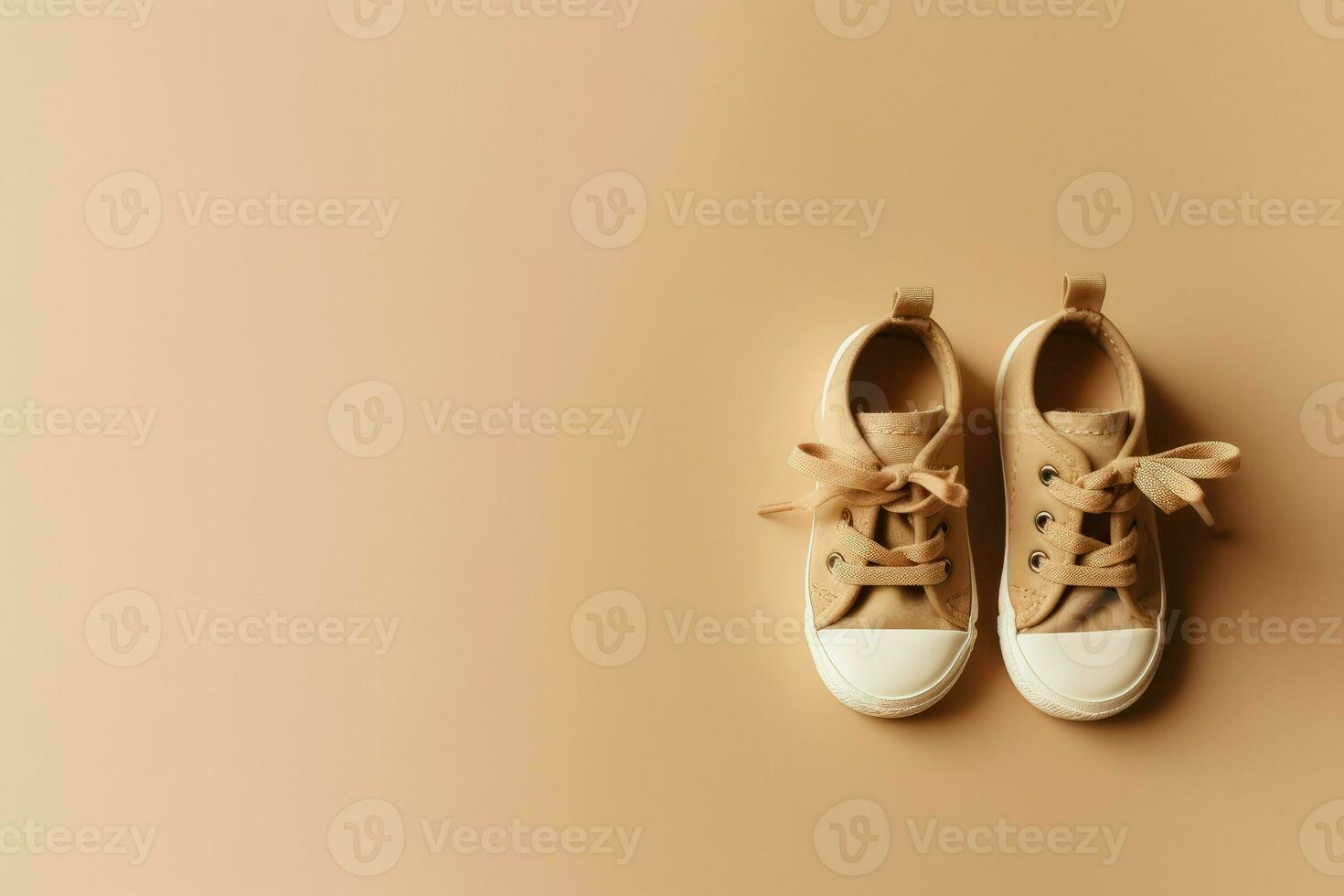 Baby Schuhe Paar. generieren ai foto