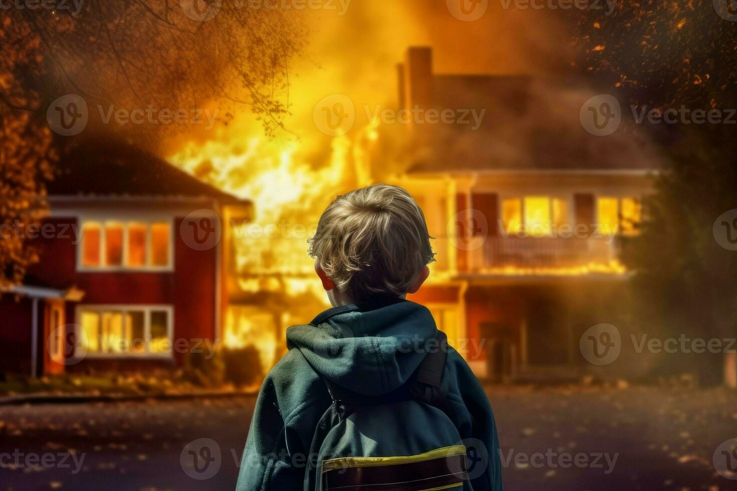 Feuerwehrmann Mann Unfall Verbrennung Haus. generieren ai 24130513 Stock-Photo  bei Vecteezy