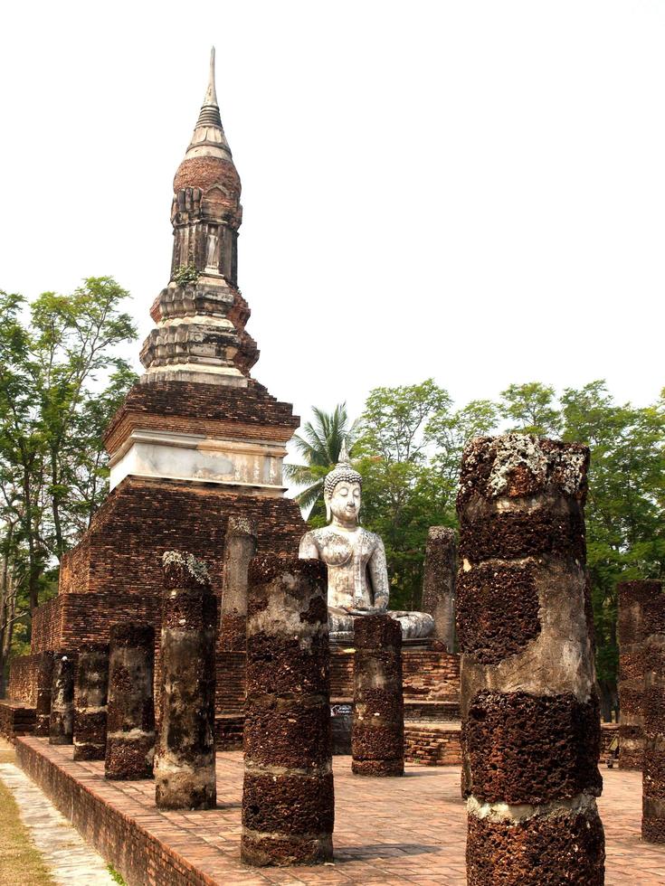 Sukhothai historischer Park, Thailand foto