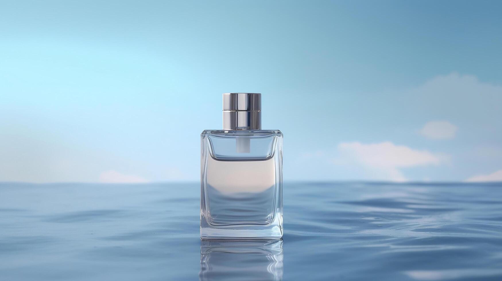 Flasche Parfüm elegant Stil zum Männer spotten hoch. generativ ai Foto. foto