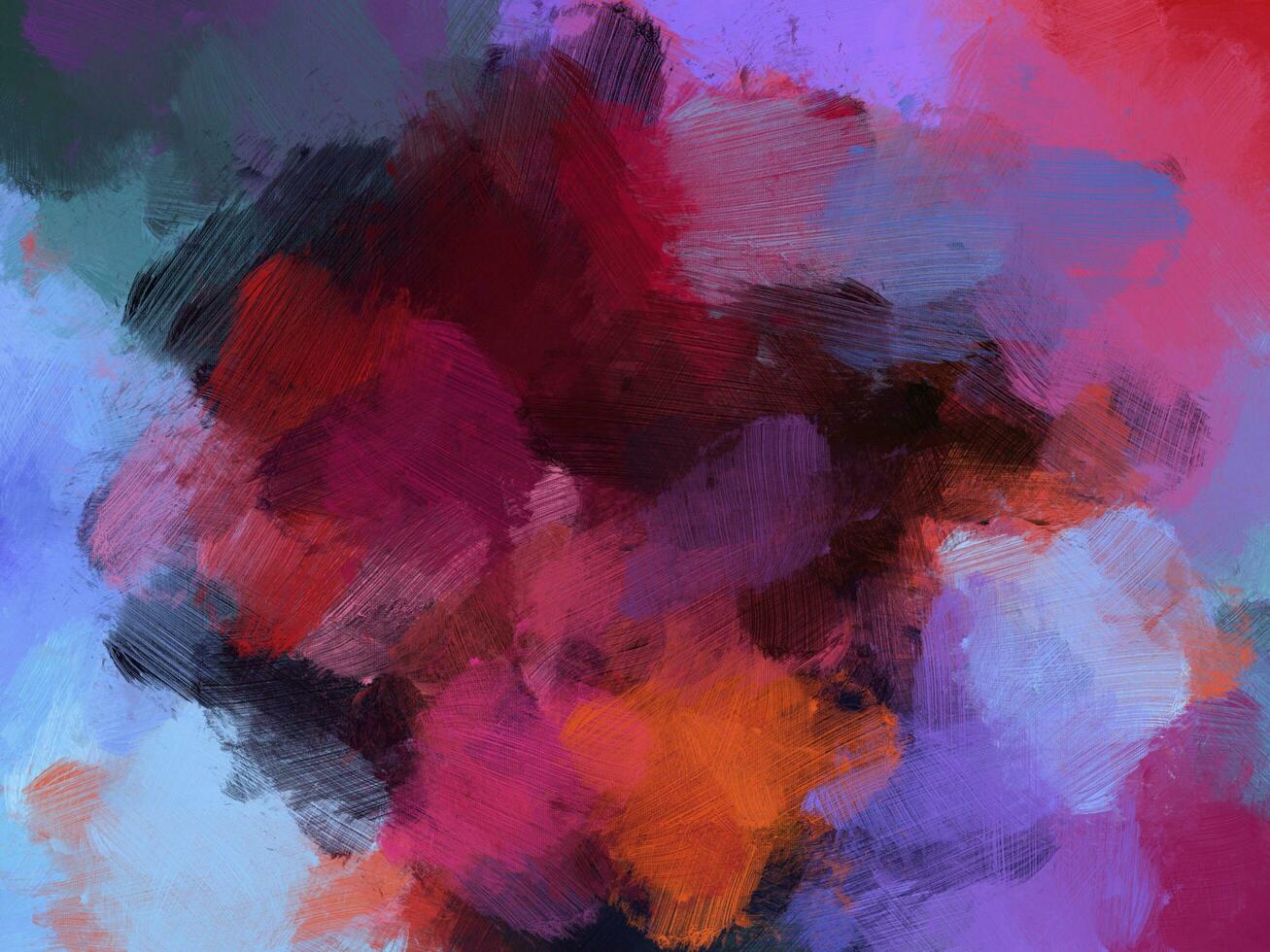 bunt Öl Farbe Bürste abstrakt Hintergrund Blau rot foto