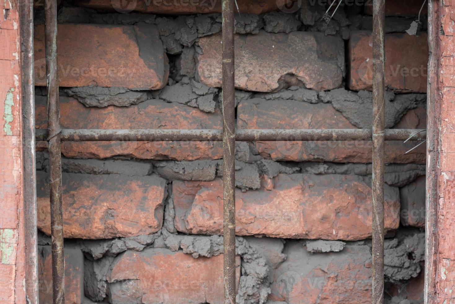 alte Backsteinmauer hautnah foto