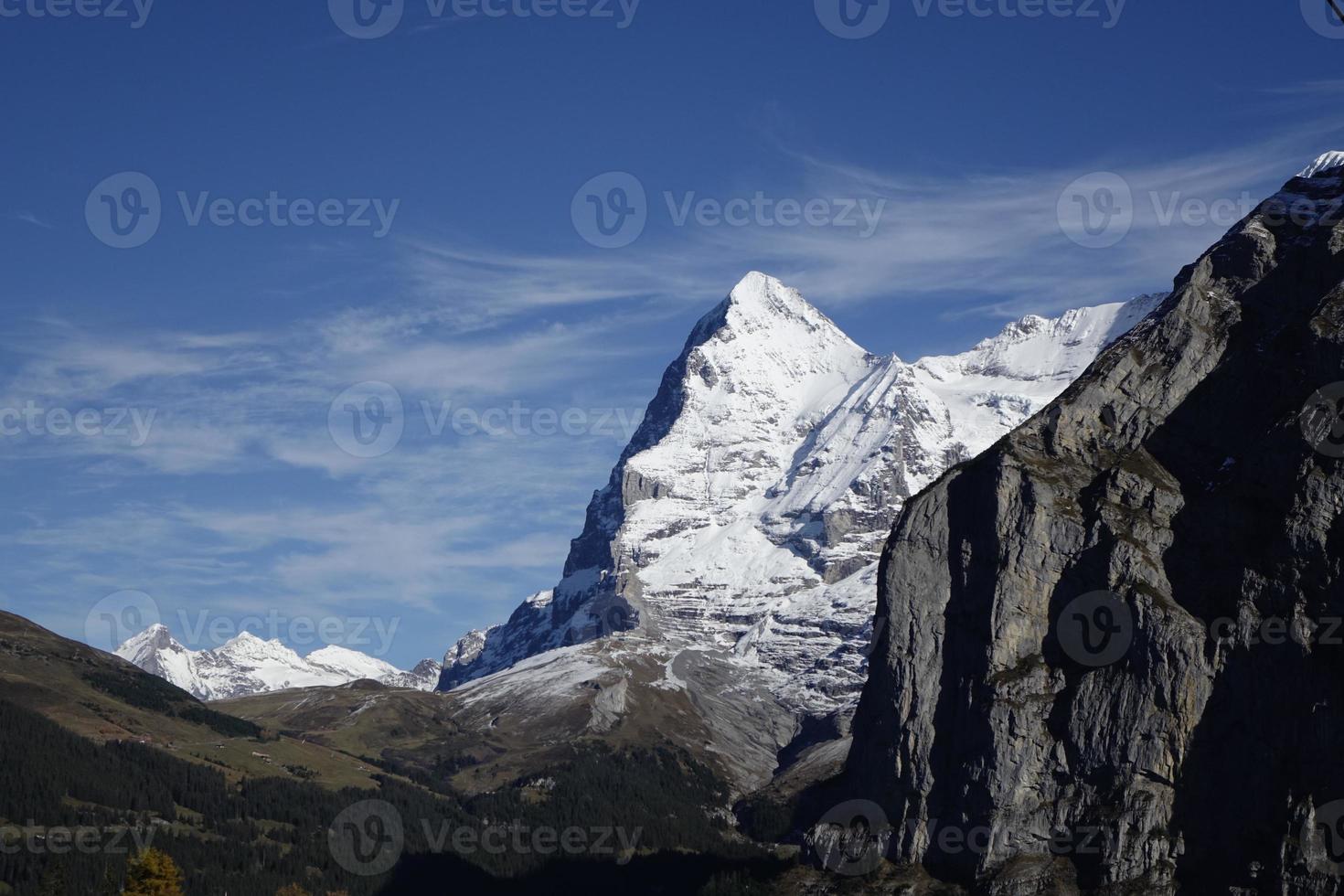 Panoramablick auf die Schweizer Alpen foto