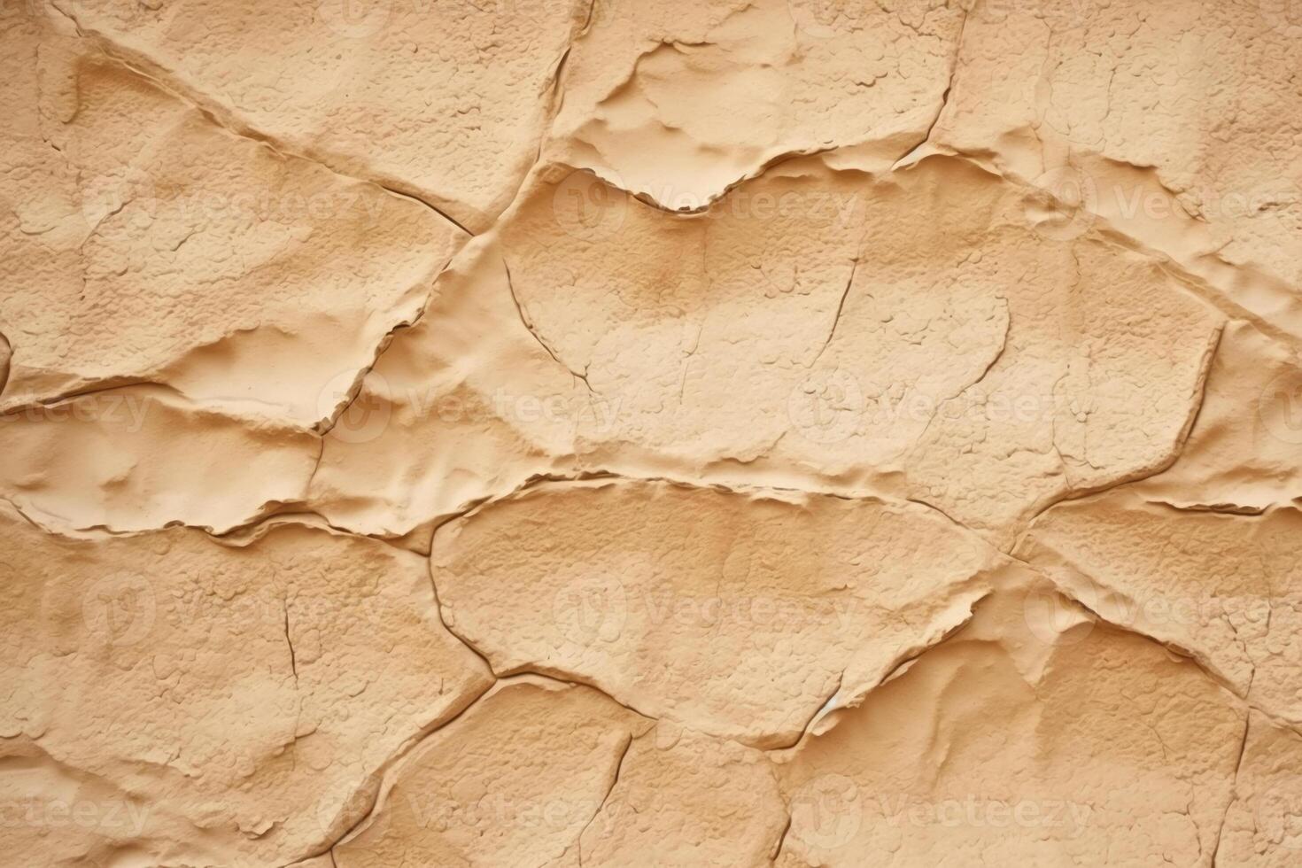 Felsen abstrakt warm Beige Mauer Hintergrund. ai generativ foto