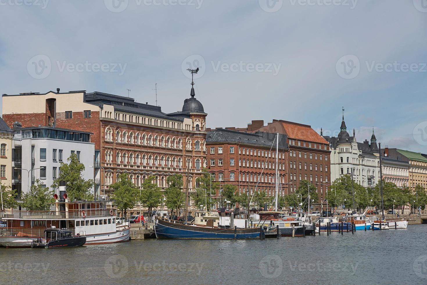 Exquisite Residenzen in Helsinki in Finnland befinden sich am Ufer des Pohjoisranta foto