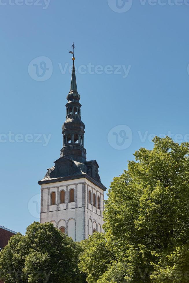 Innenstadtarchitektur der Altstadt von Tallinn in Estland foto