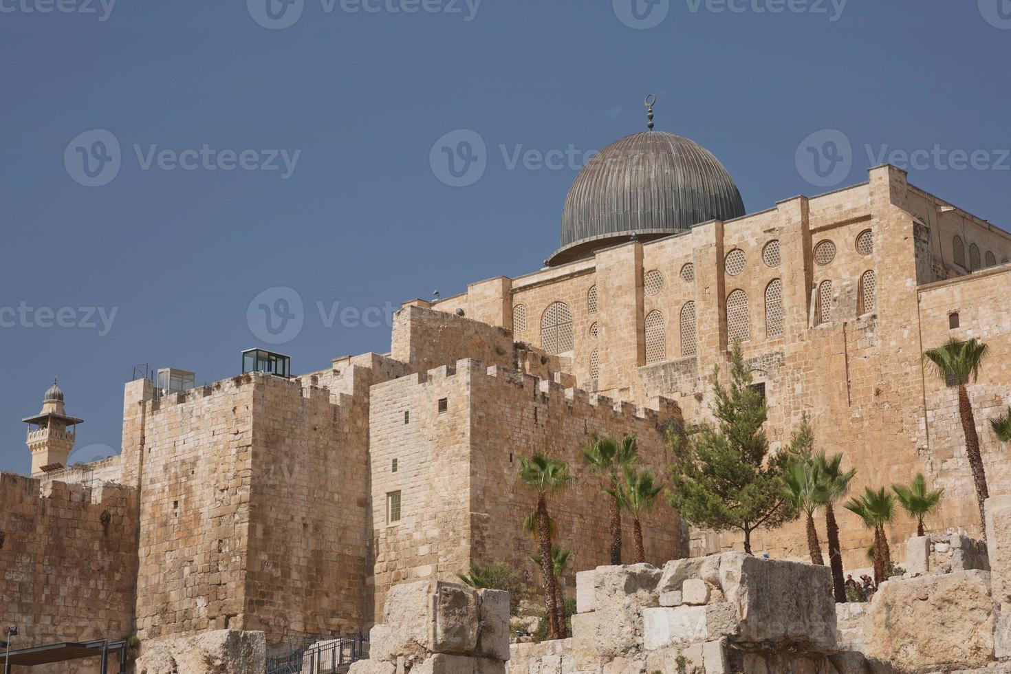 Al Aqsa El Marwani Salomonen Stall Moschee in der Altstadt von Jerusalem in Israel foto