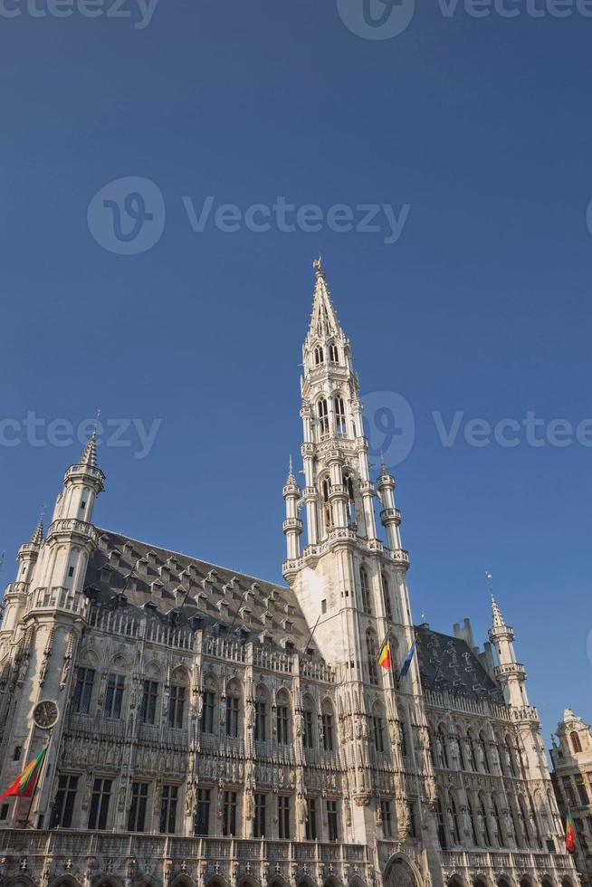 Der großartige Platz am Hauptplatz in Brüssel in Belgien im Sommer foto