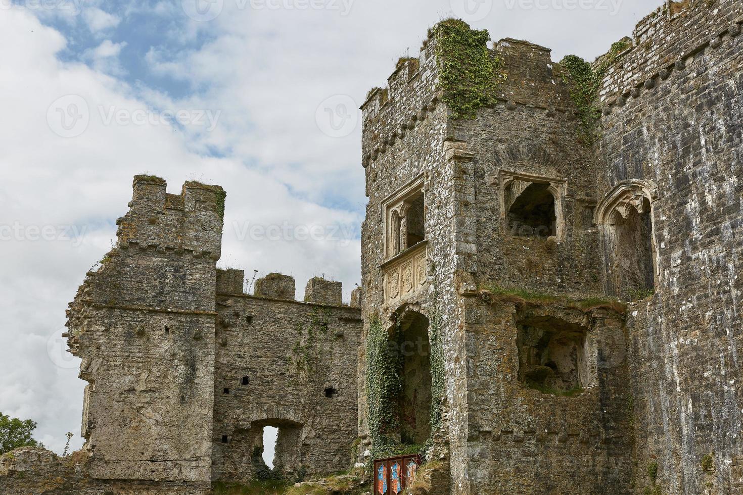 Carew Castle in Pembrokeshire Wales England Großbritannien foto