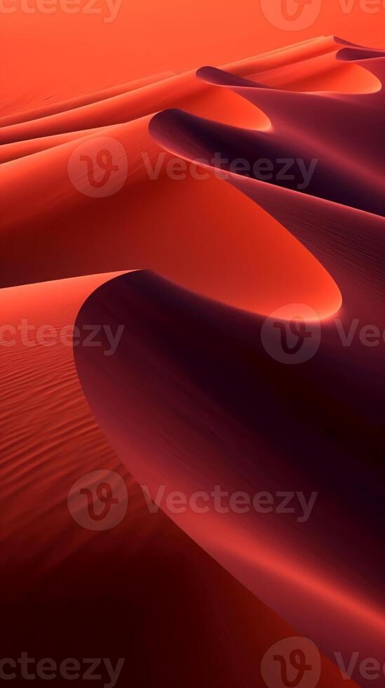 Fotografien von Wüste von Oberflächen, dunkel Rosa und Rot. ai generativ foto
