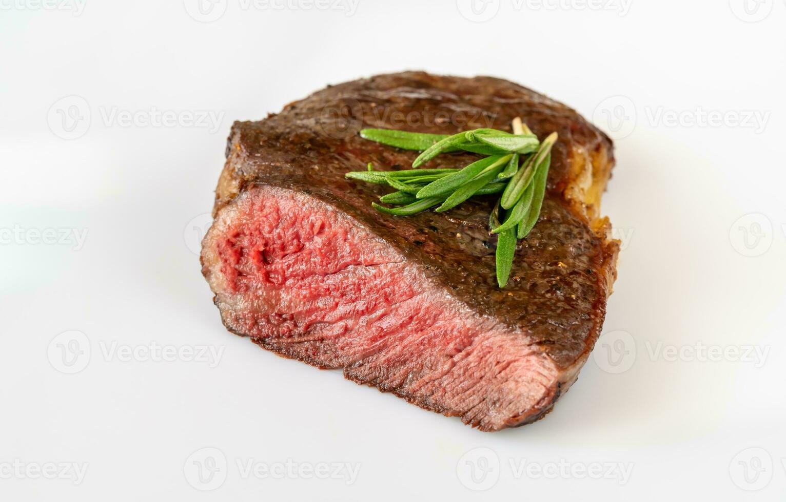 Steak Rippe Auge Kreuz Sektion foto