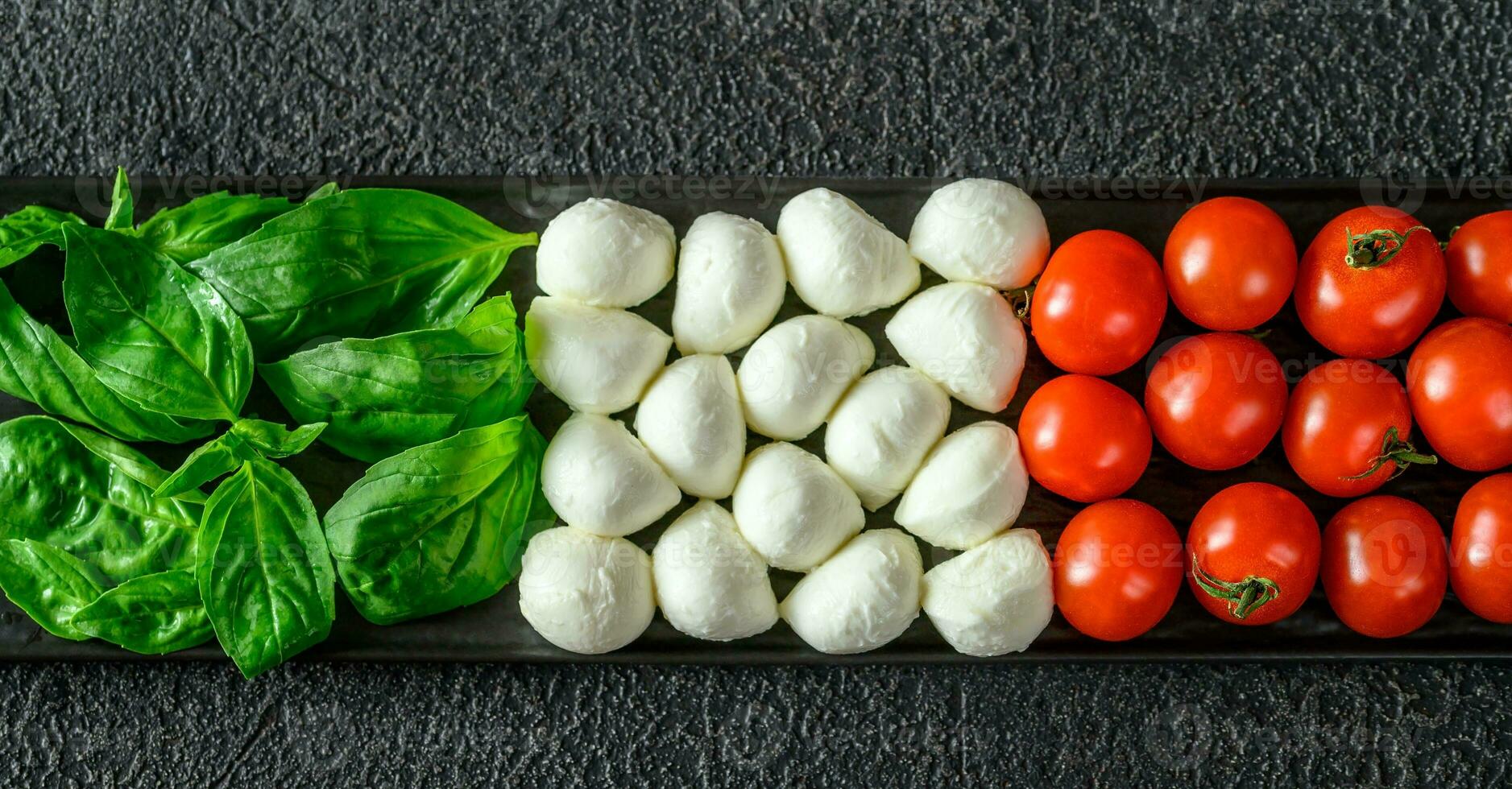 Caprese-Salat Nahaufnahme foto